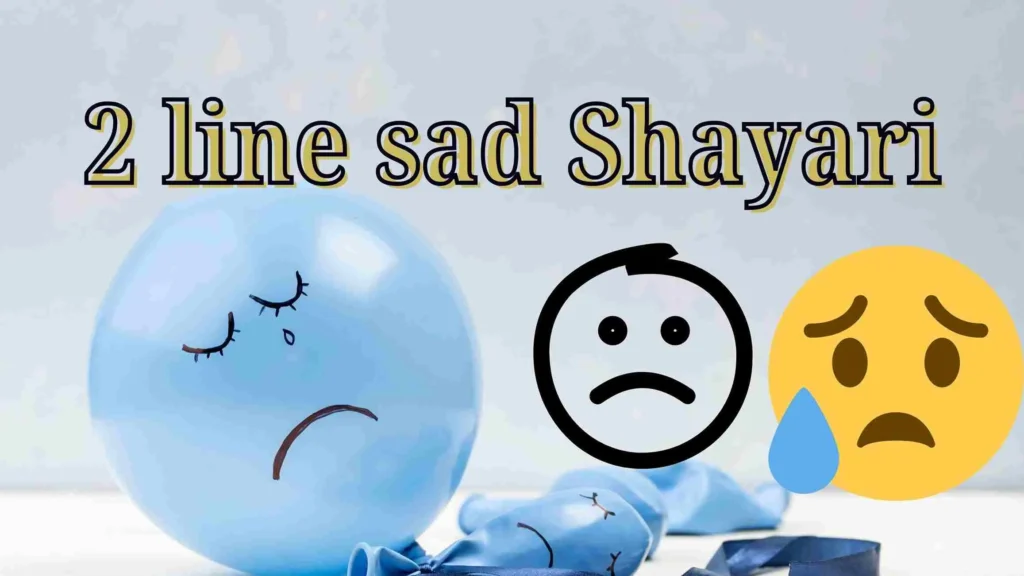 2 line sad Shayari
